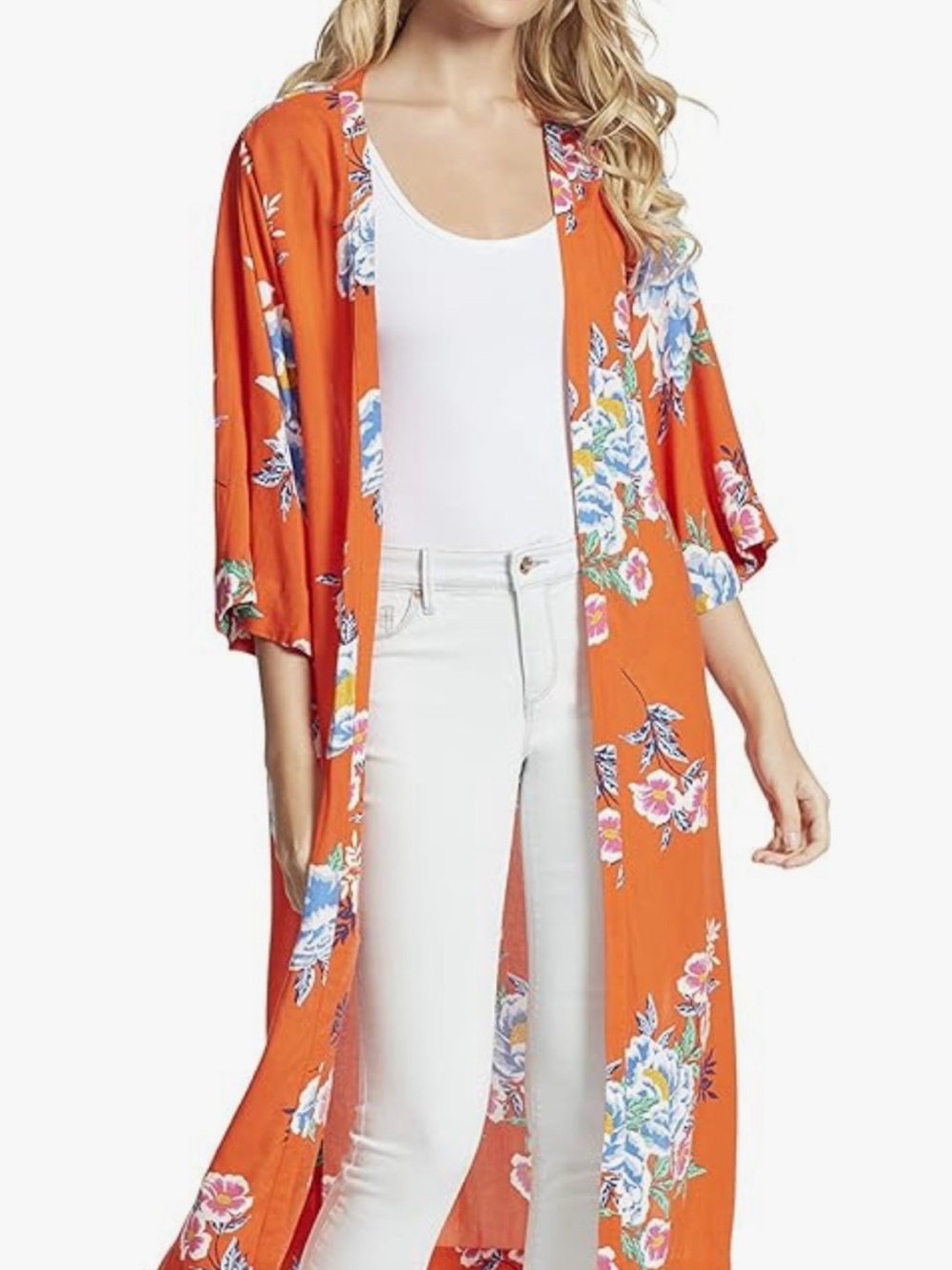 Jessica Simpson Gwendelin 3/4 sleeve Duster